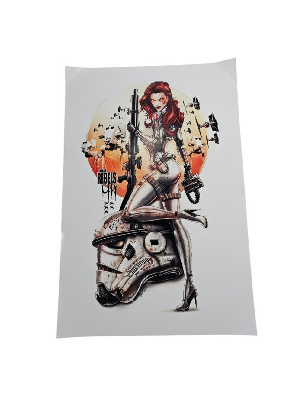 Jamie Tyndall Variant Cosplay Cover White Widow 12x18" Storm Trooper Poster Art